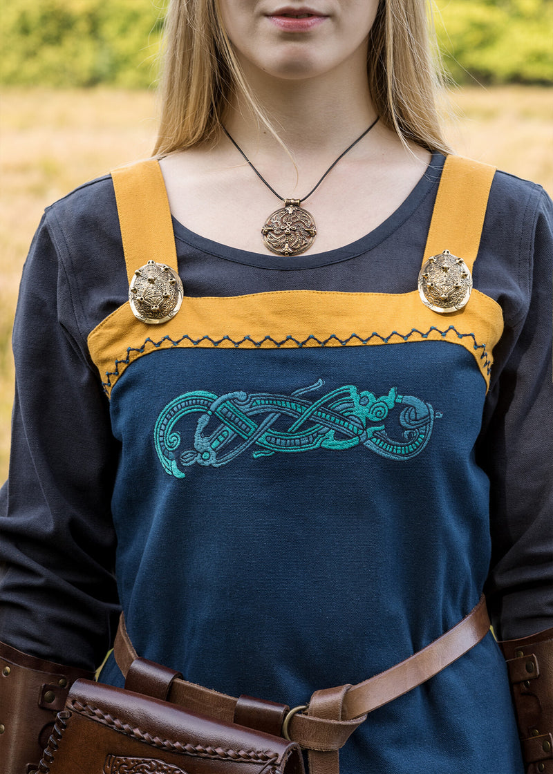 Hangeroc met Viking draken, blauw