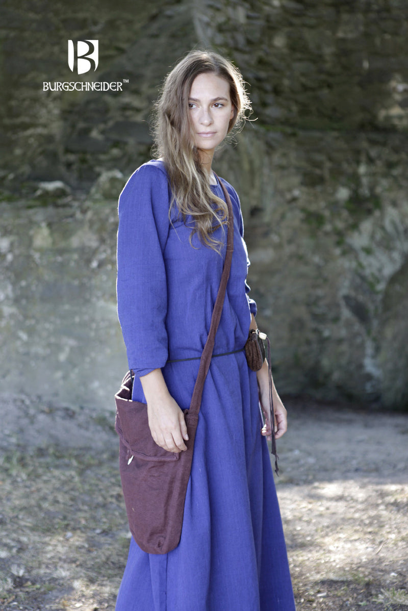 Medeltida väska Ehwaz, brun 