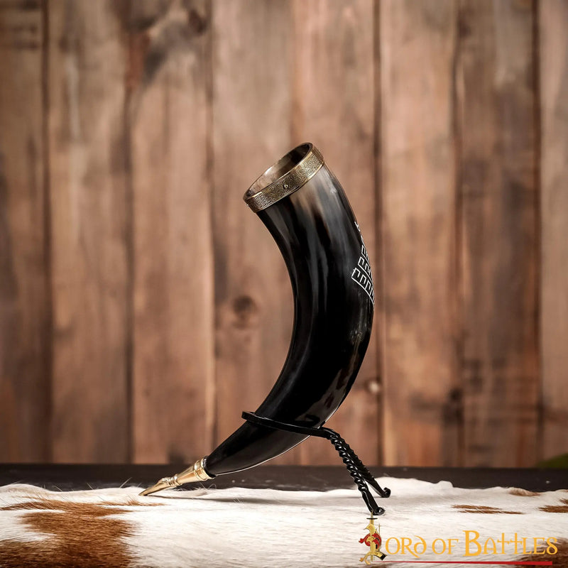 Viking dryckeshorn med Yggdrasil, 300-500 ml 