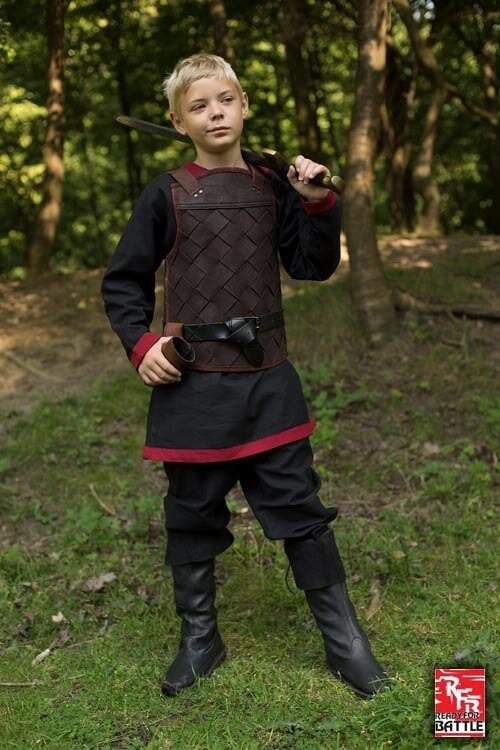 RFB Leren Vikingpantser, bruin