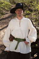 Piratenskjorta Jack, naturlig 