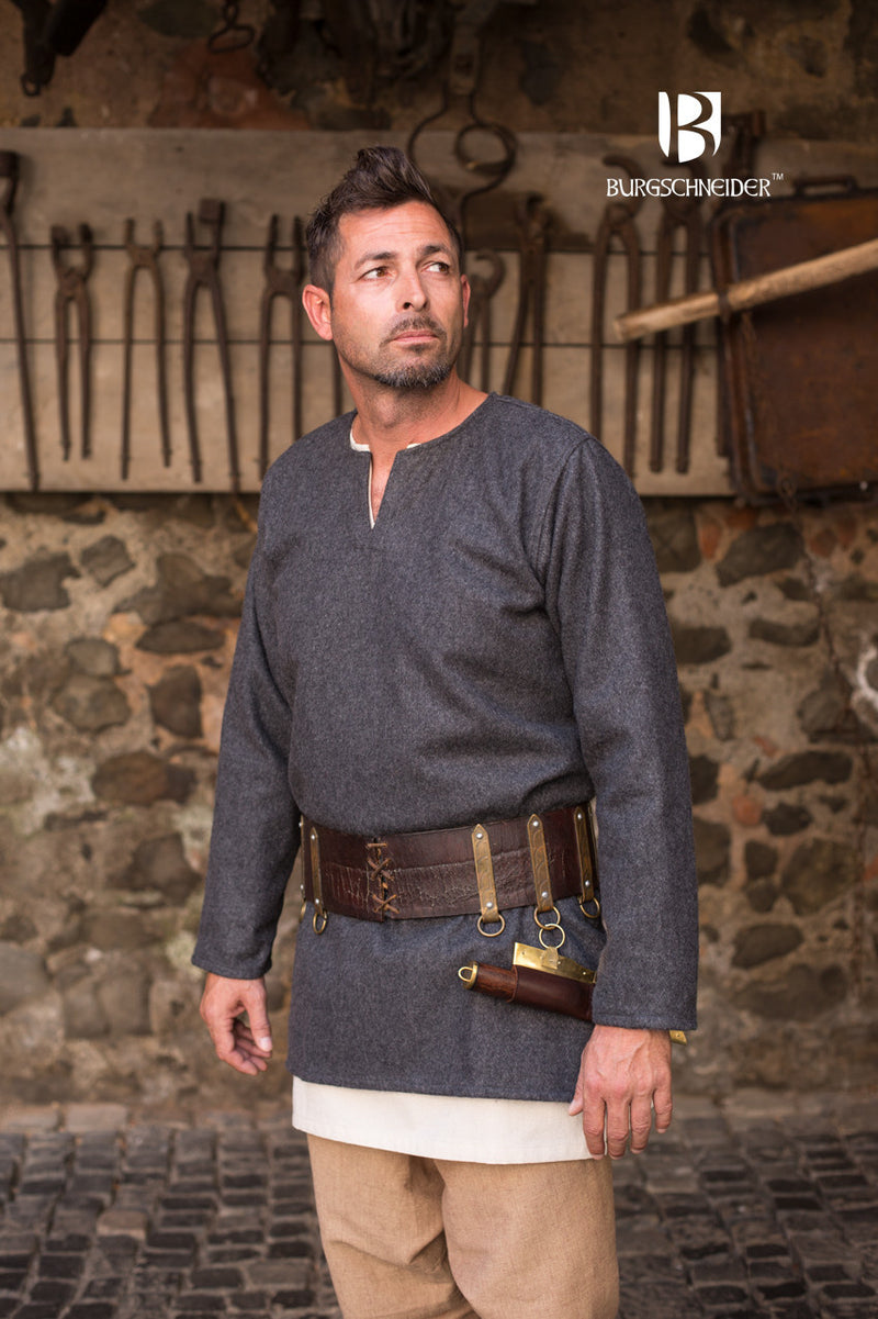 Tuniek Lodin, donkergrijs, wolmix