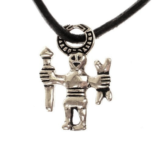 Odin Amulett Uppland, versilberte Bronze 