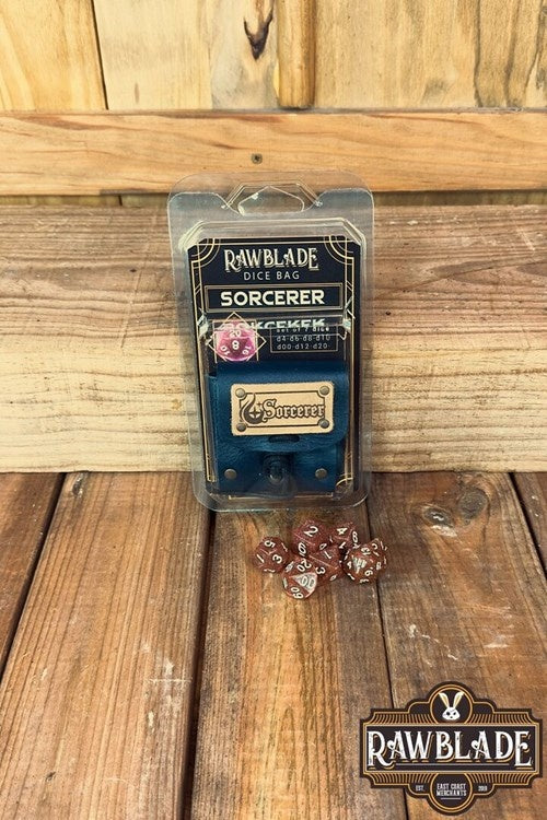 Dice bag met set dobbelstenen Sorcerer