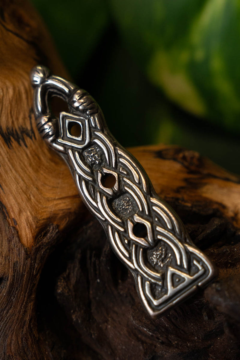 Birka riemtong Borrestijl, verzilverd