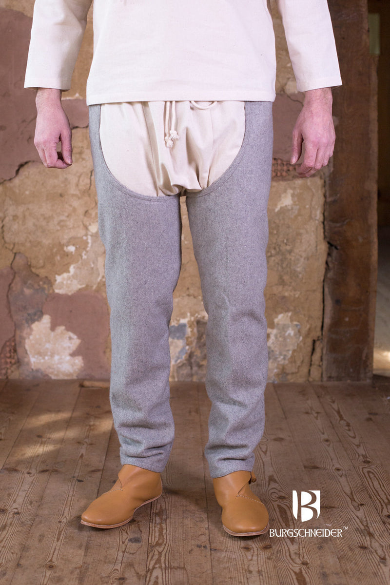 Beenlingen Bernolf, wolmix, grijs