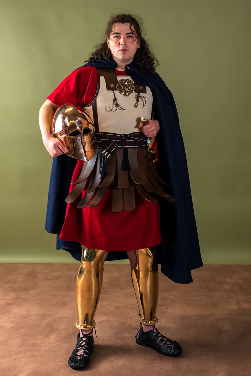 Griekse anatomische scheenbeschermers, ocrae, 1.2 mm