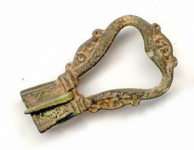 Gotische riem met riemeinde, 151 cm, bruin