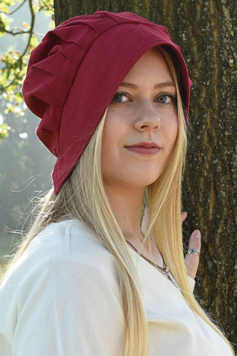 Capuchon plissé Amsterdam, rouge 