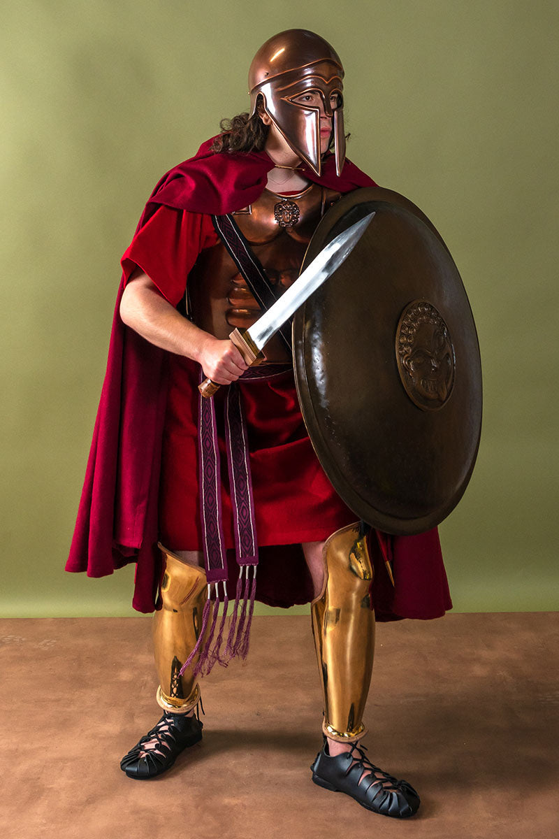 Middeleeuwse mantel Karen rood, wolmix