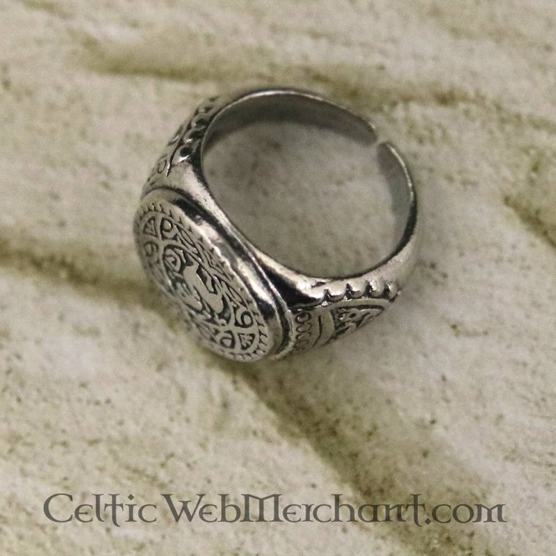 King Offa ring, pewter