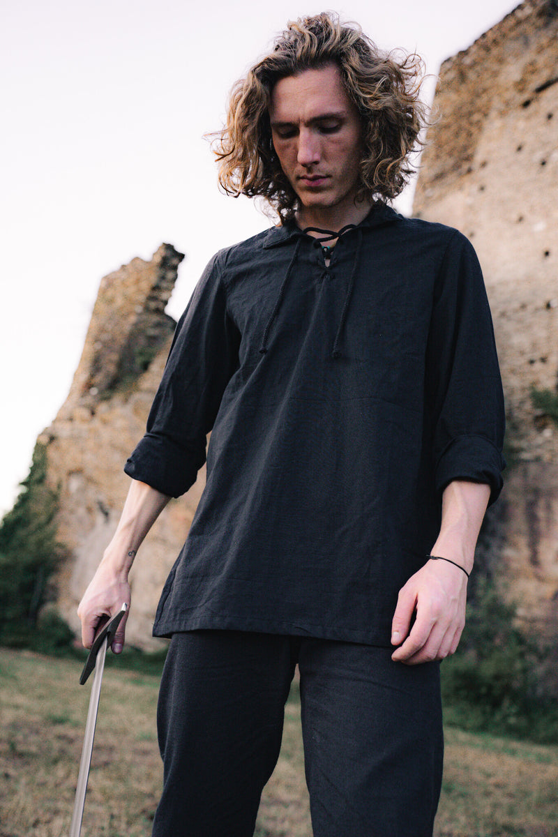 Shirt Tristan, zwart