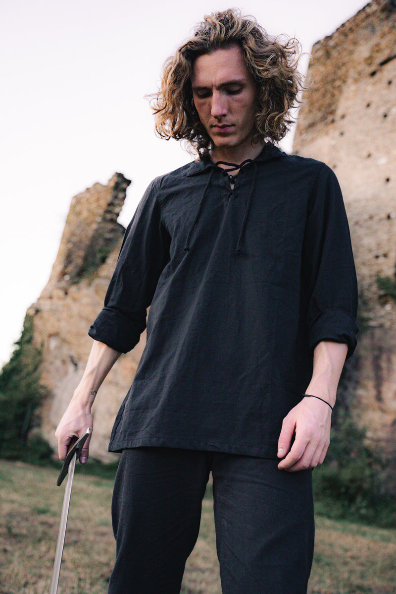 Shirt Tristan, zwart