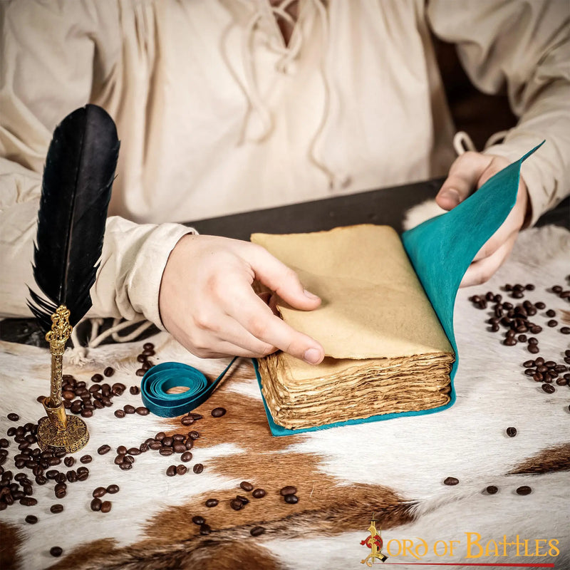 Lederbuch Fantasie, blau