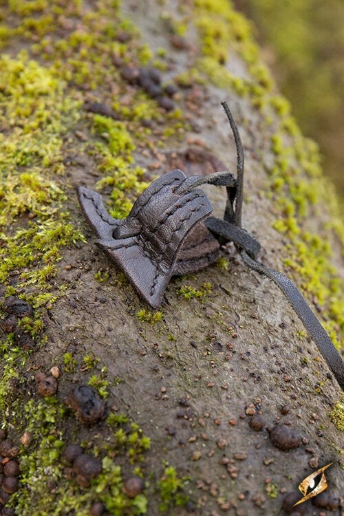 Læderkrog til Larp Zwaard, sort