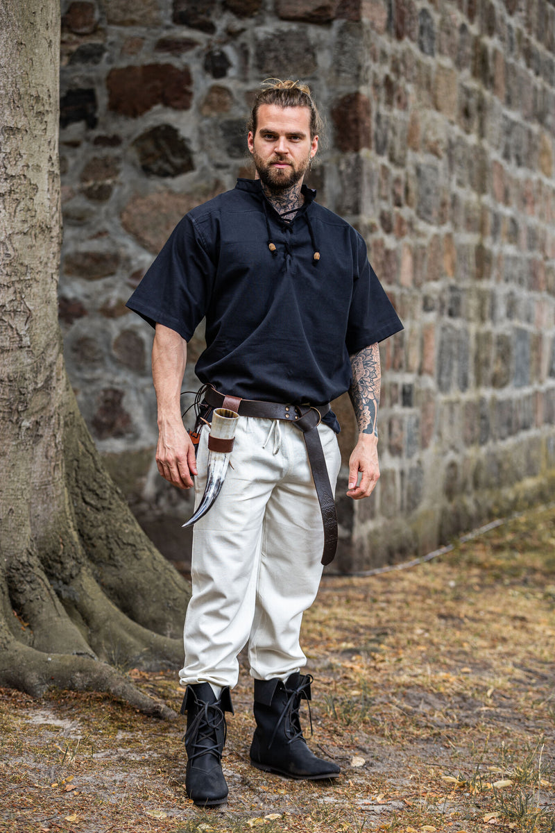 Katoenen broek Alin, crème