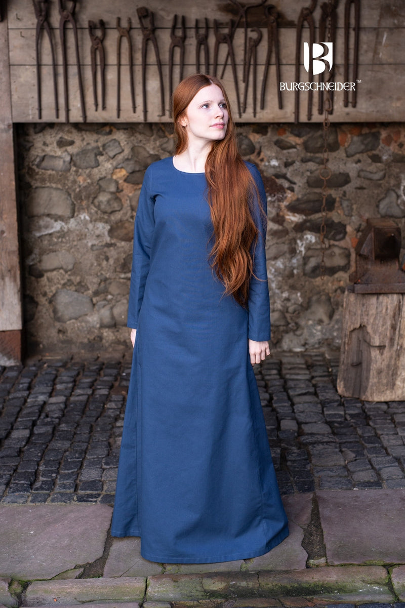 Medieval vestido Freya, azul 
