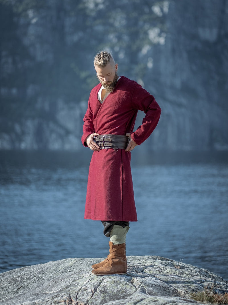 Kaftan Gustav, rood, wolmix