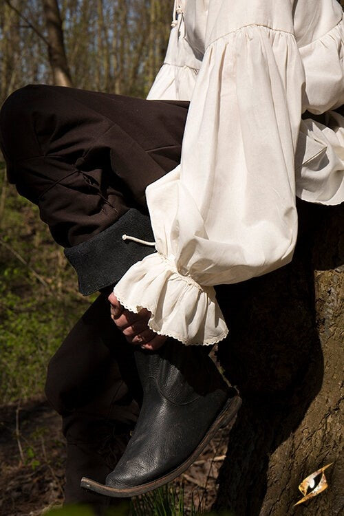 Piratenskjorta Jack, naturlig 