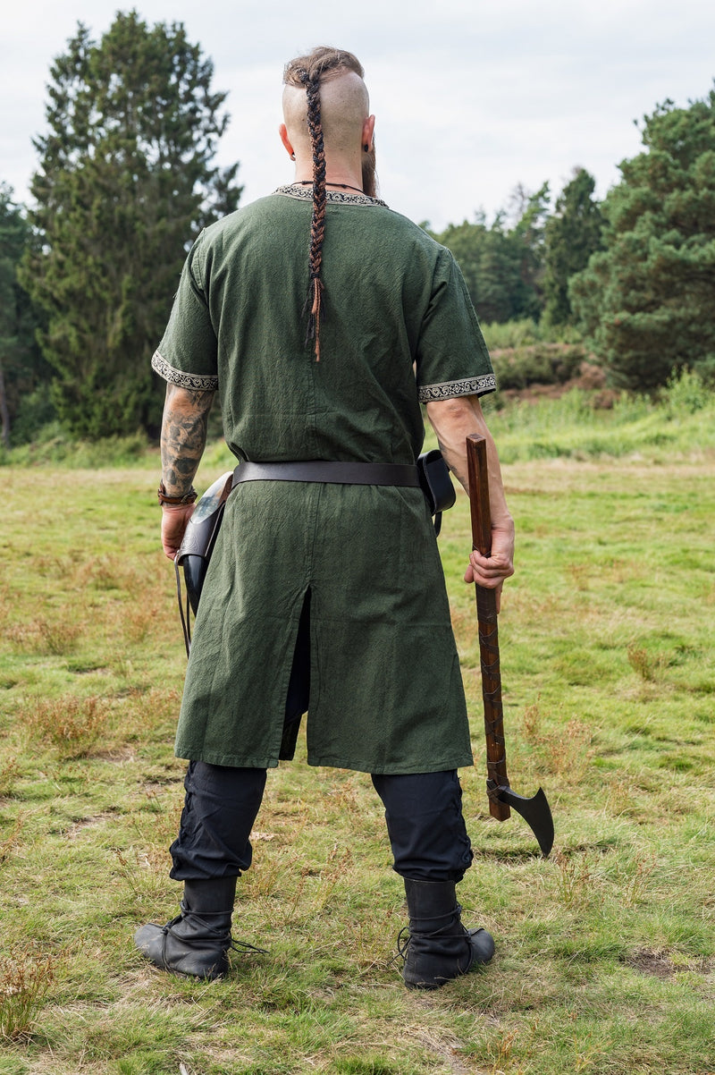 Keltische Tunika, kurze Ärmel, grün