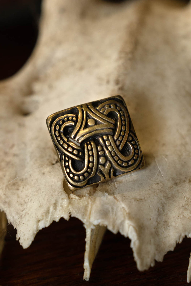 Viking riembeslag knoop Borrestijl, messing