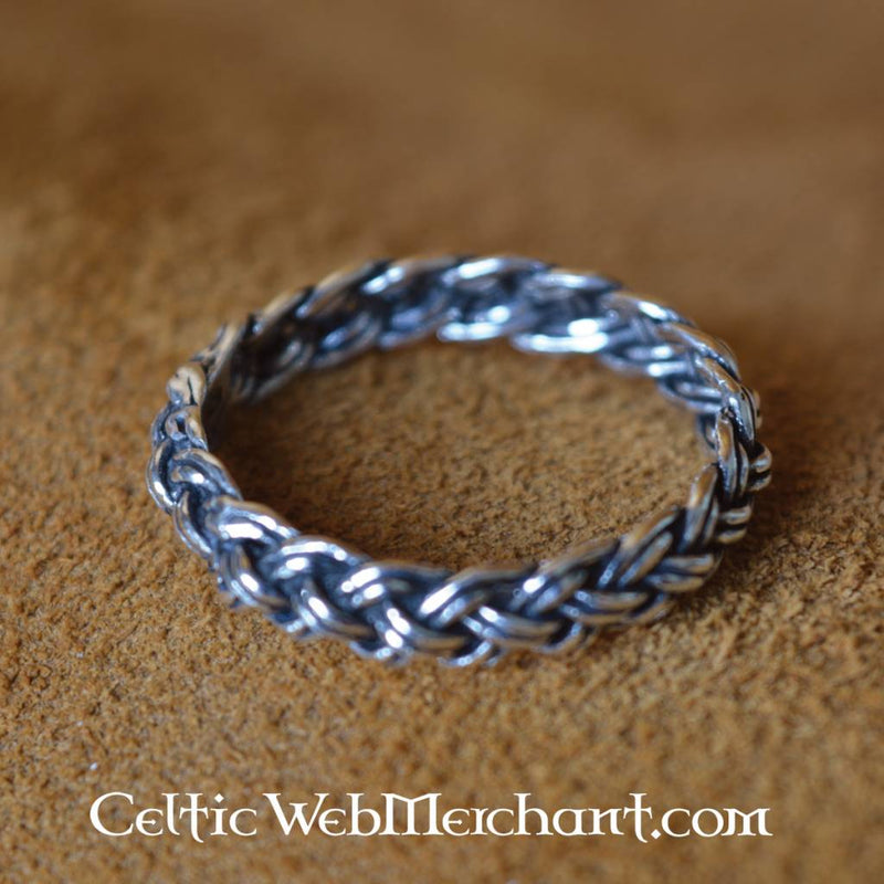 Vikingring met knoopmotief, sterling zilver