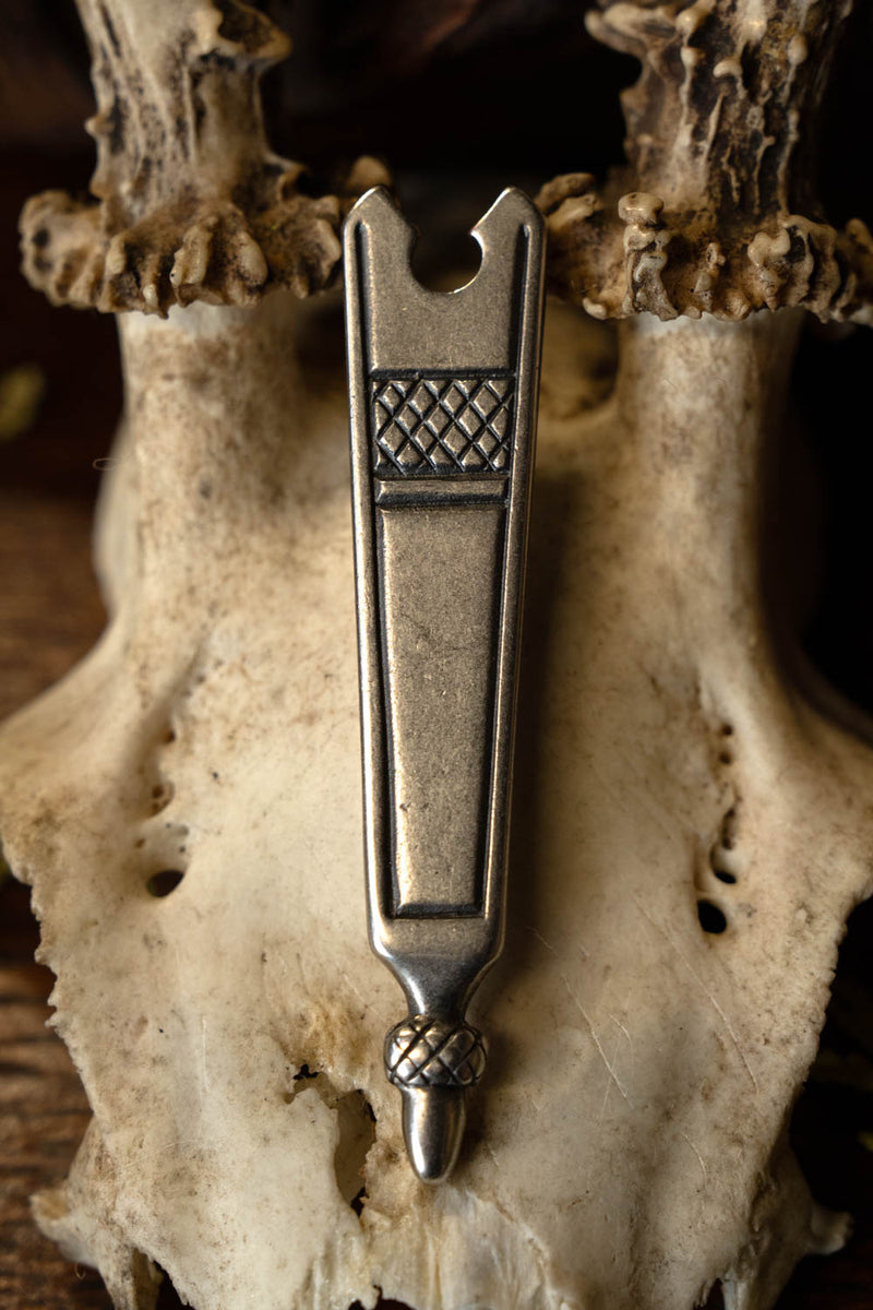 extremo del cinturón medieval (1350-1500), plateado 