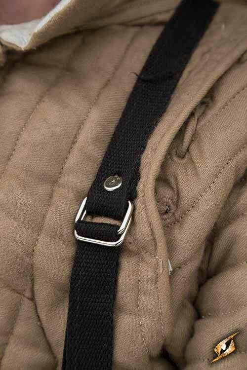 Faulds en tassets met riemen, 1 mm