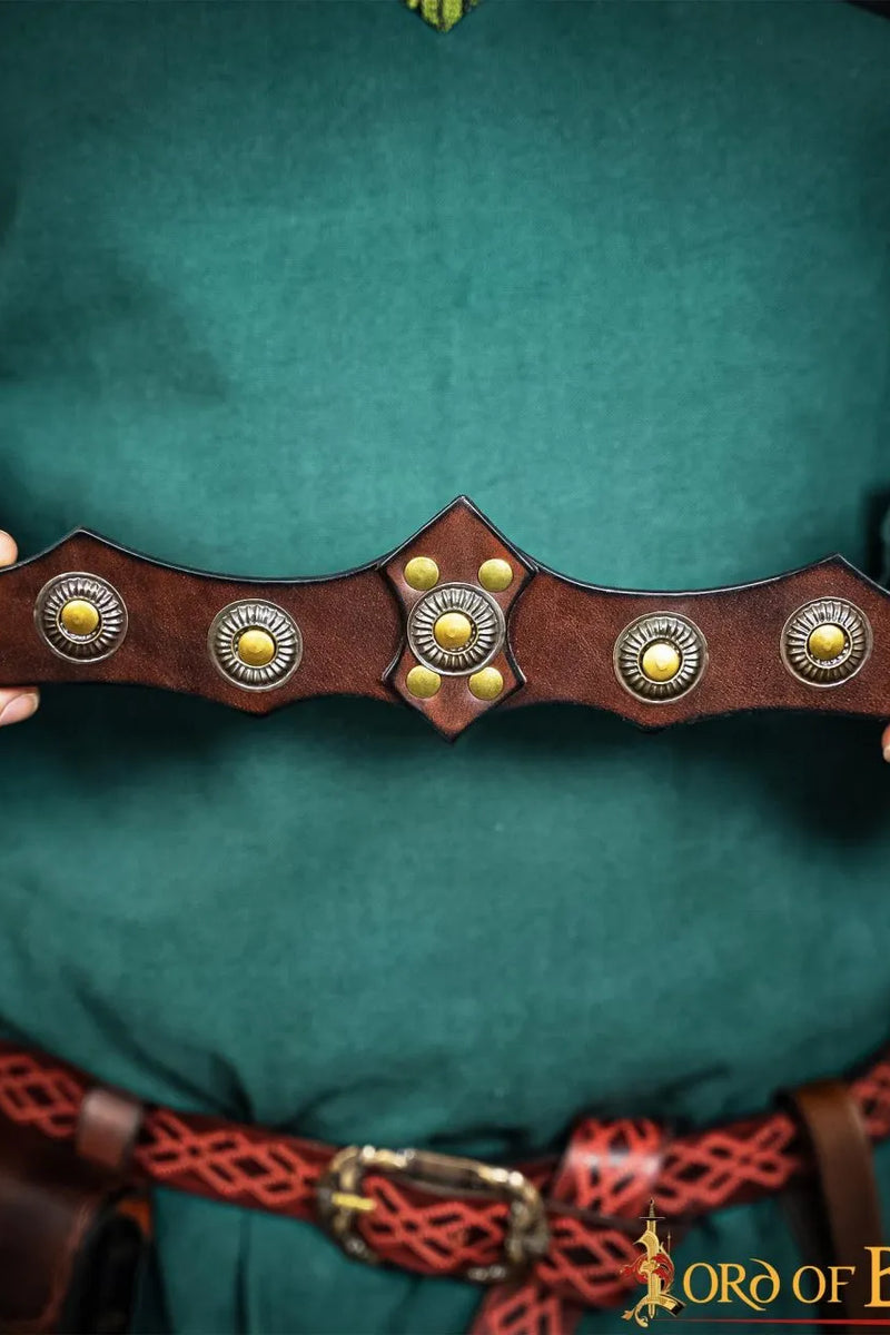 Skórzany korona Aldon, brązowy