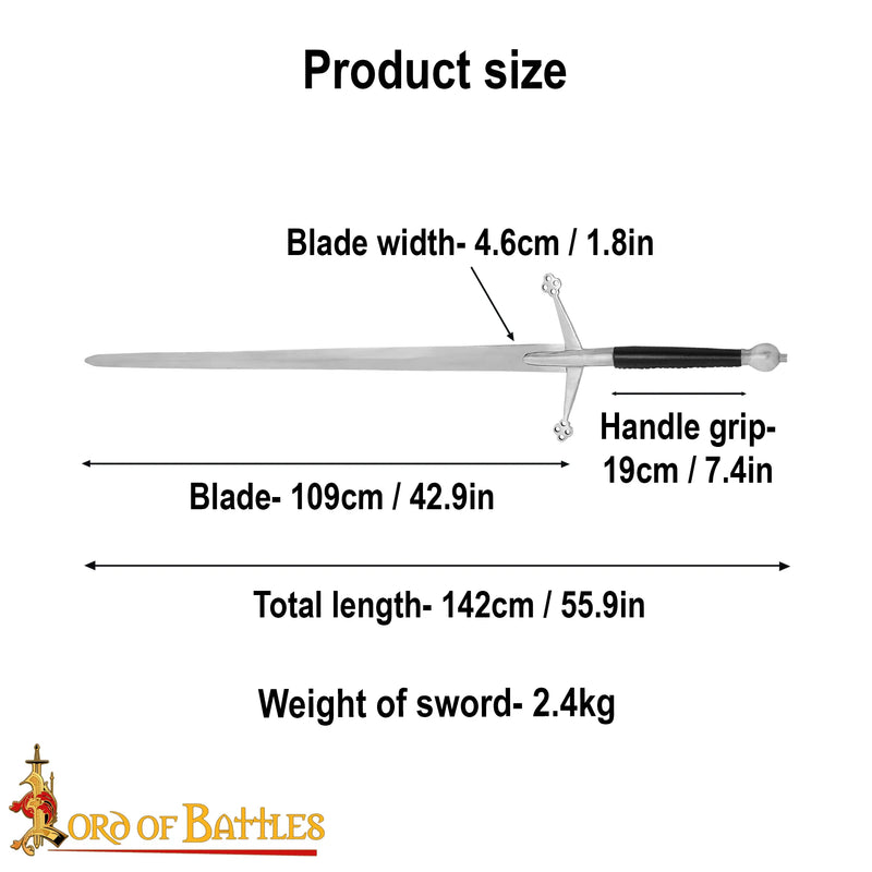 claymore écossais, semi-affûté 