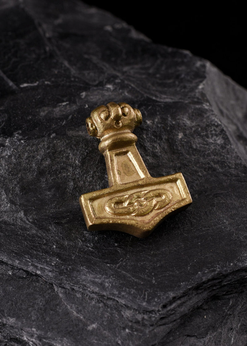 Thors hammer without ring, brass