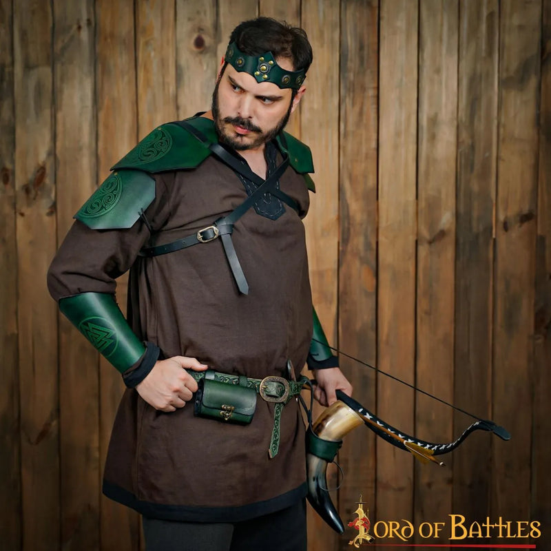 Toverdrank tas met 4 flesjes, bruin