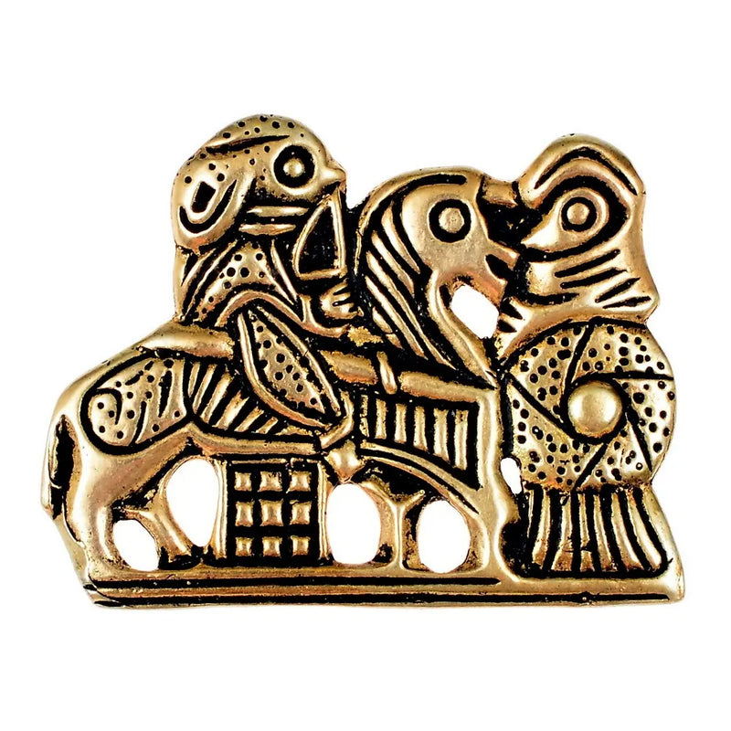 Viking Valkyrie broche, brons