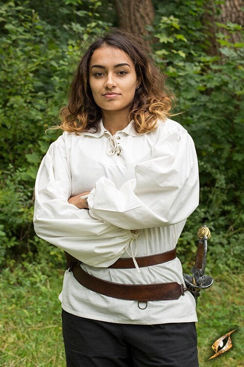 cintura per spada, marrone a due pezzi 