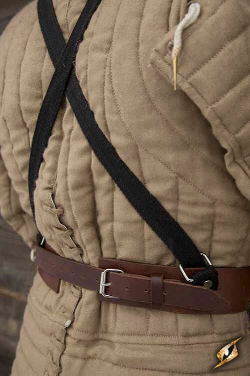 Faulds en tassets met riemen, 1 mm