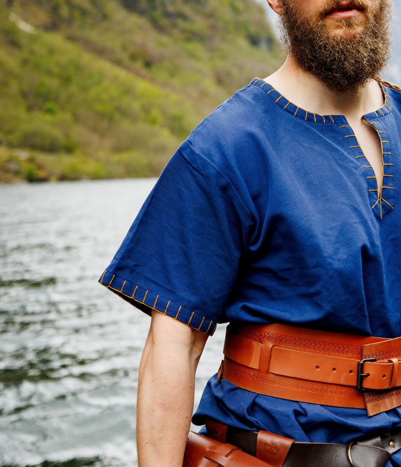 Korte Vikingtuniek Theobald, blauw
