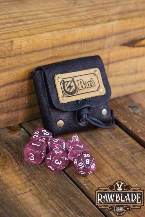 Dice bag met set dobbelstenen Bard