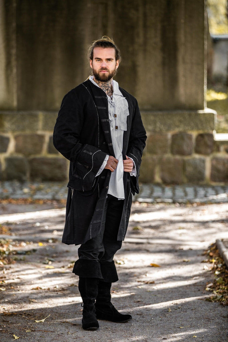 17de eeuwse Boekaniersjas, zwart