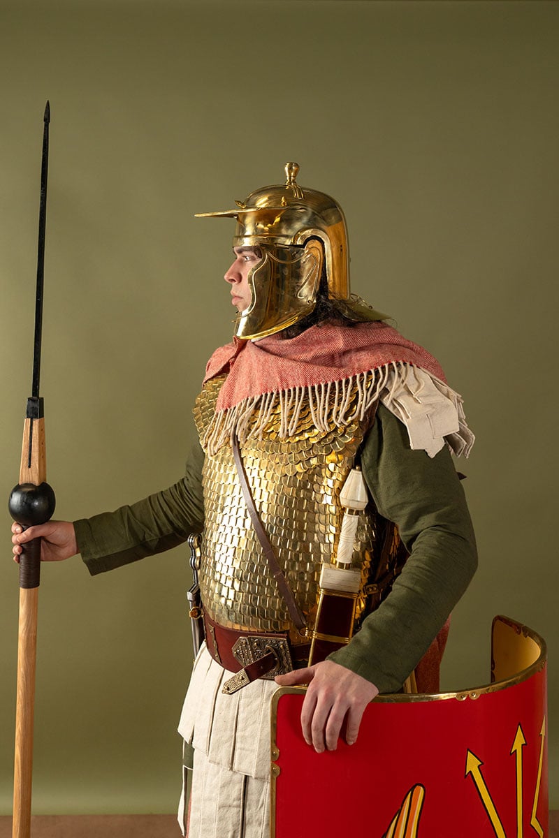 Romeinse helm Niederbieber-Buch, 1-1.2 mm