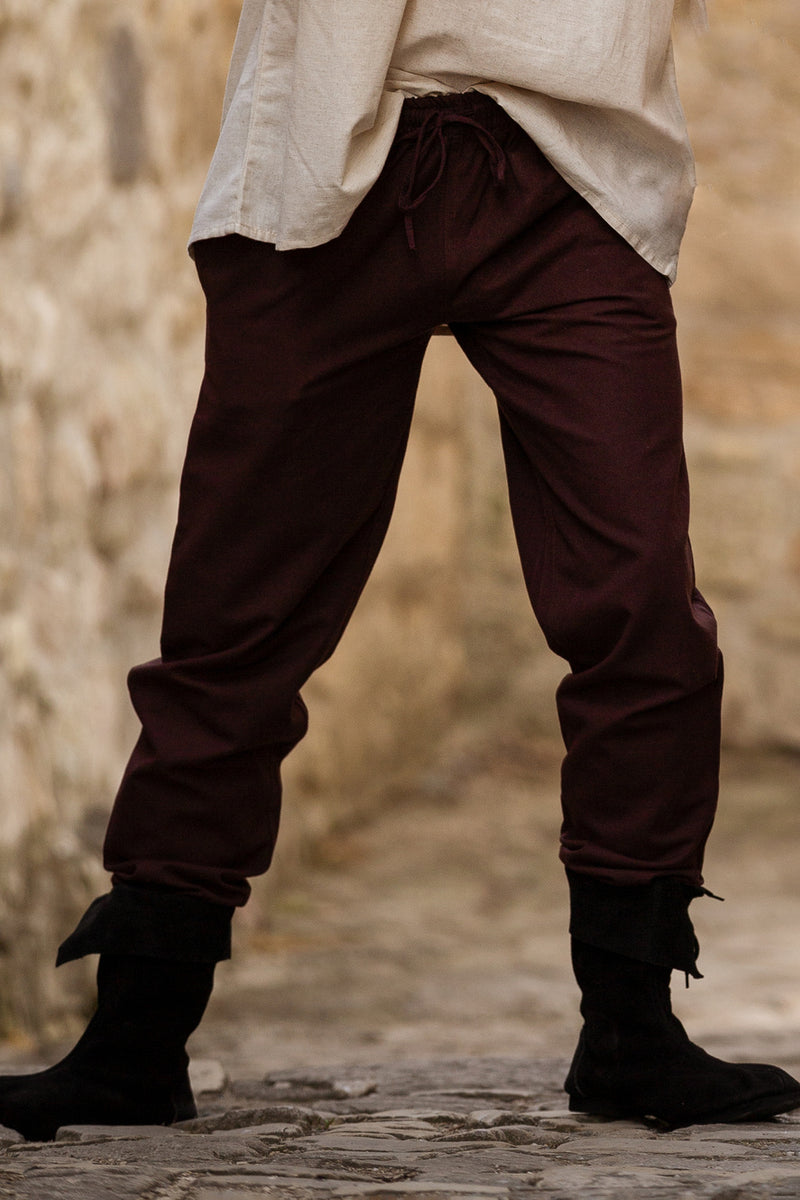 Katoenen broek, bruin