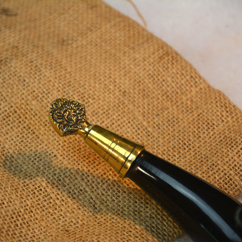 Drinkhoorn Rollo met leren houder, 200-300 ml