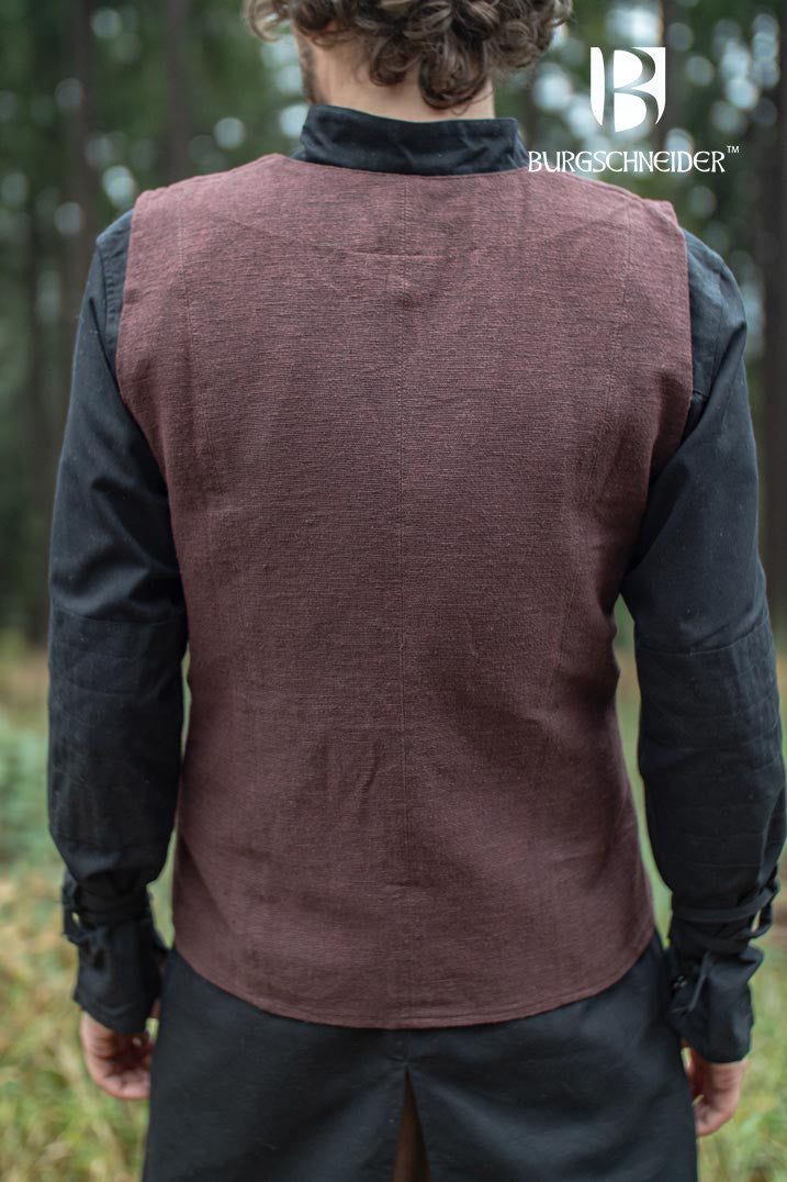 Messieurs gilet Maron, brun 