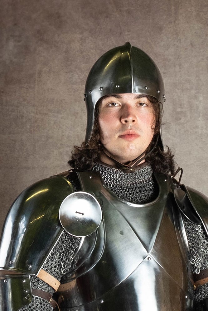 Open sallet Agincourt, 1.6 mm