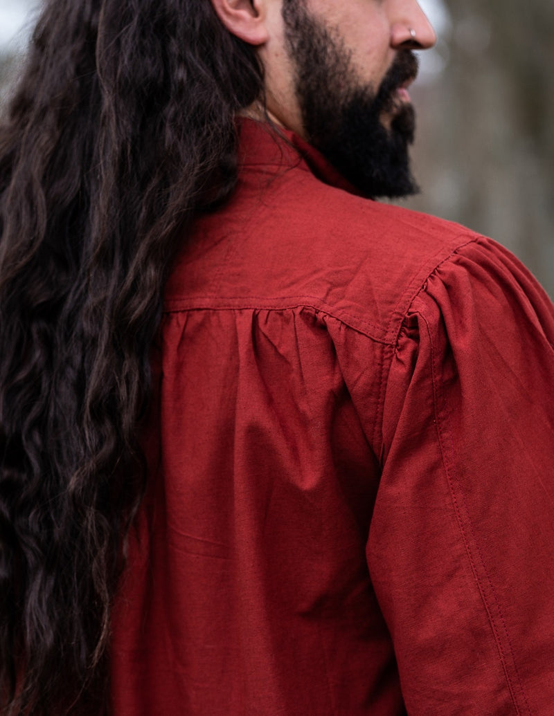 Średniowieczna koszula, czerwona