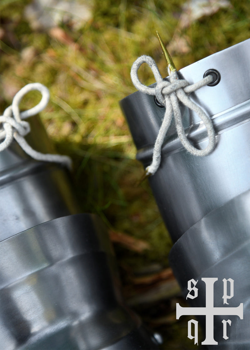 Milanese canons d'avant-bras avec grands coudières, 1,5 mm 