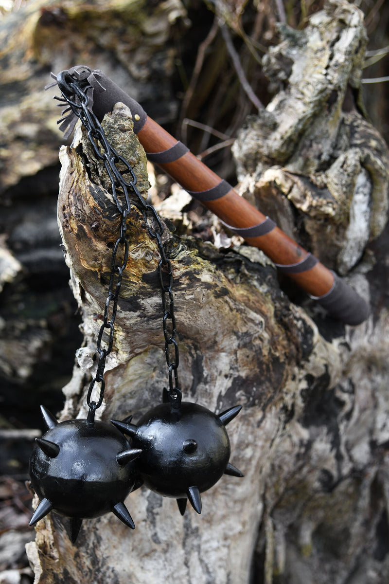 Flail with two balls