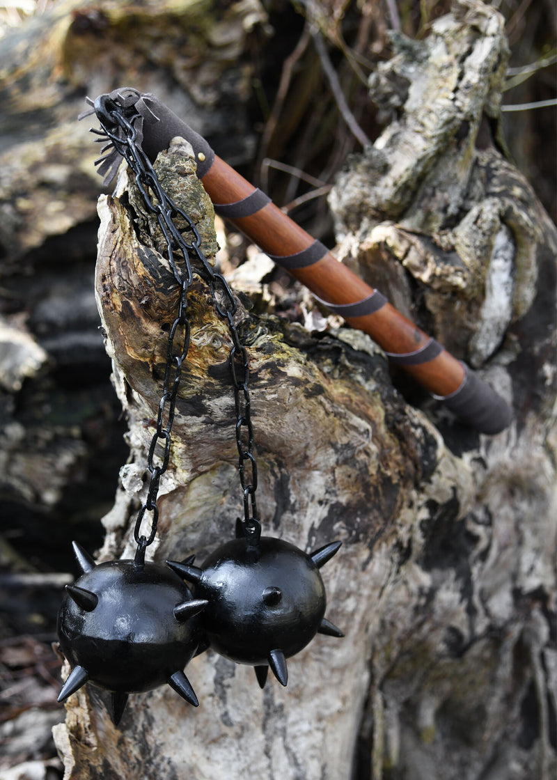 Flail with two balls