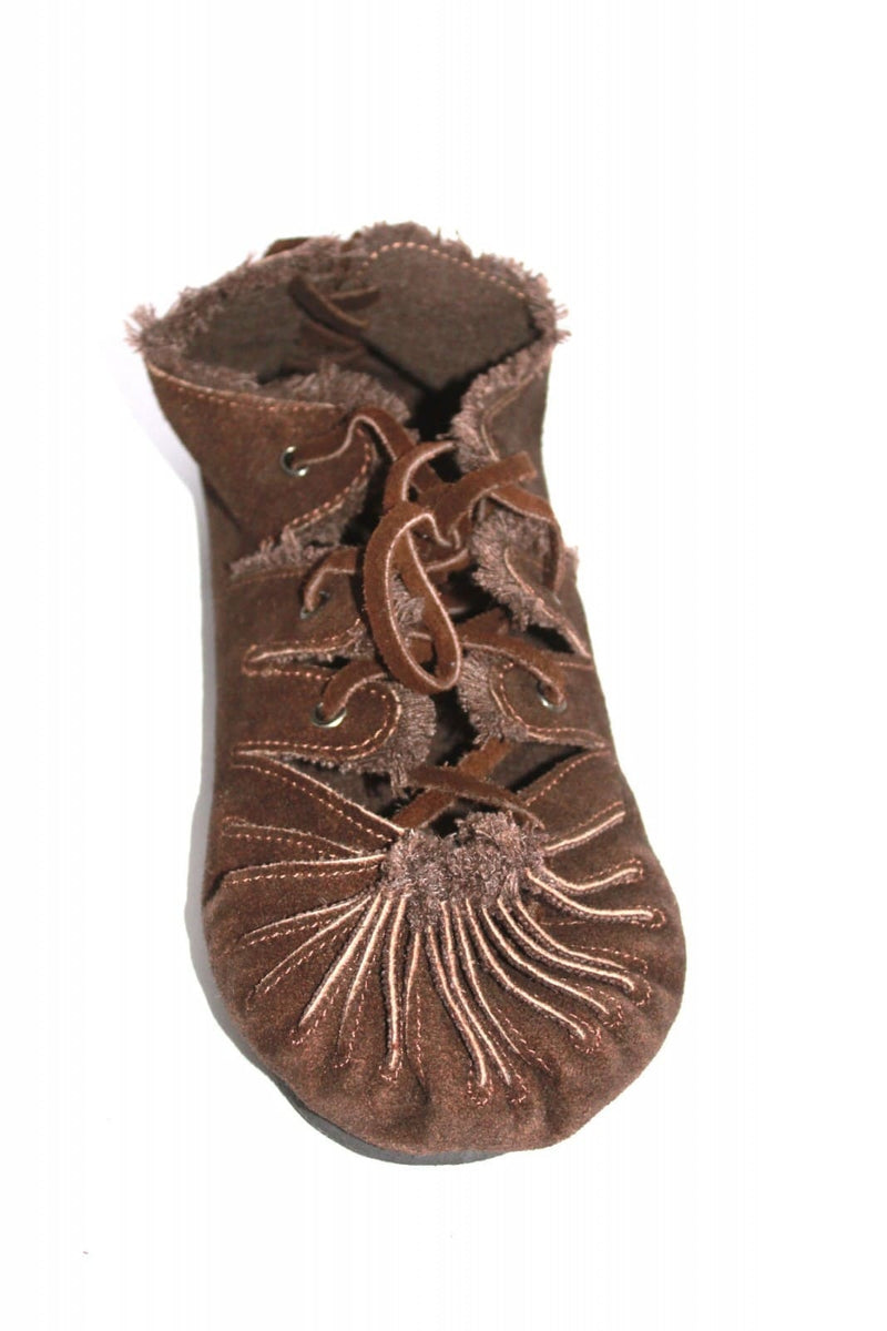 Middeleeuwse sandelen met rubber zool