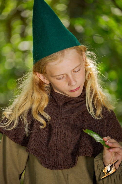 Kaboutermuts groen, wolmix