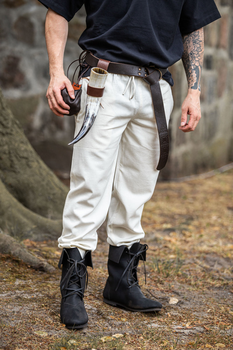 Katoenen broek Alin, crème